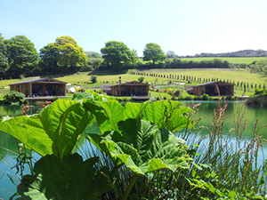 Fishing Holidays UK. Kingfisher Lodge, Nanpusker Lakeside Lodges, Cornwall. This luxurious lodge overlooks a private fishing lake stocked with tench, bream, crucian carp and carp.